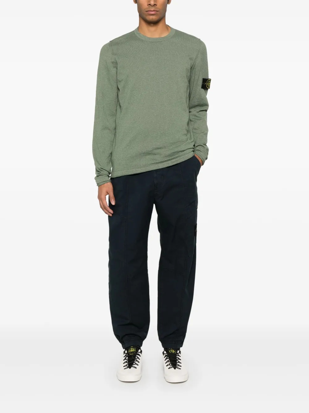 Stone Island Compass-badge sweater - Groen