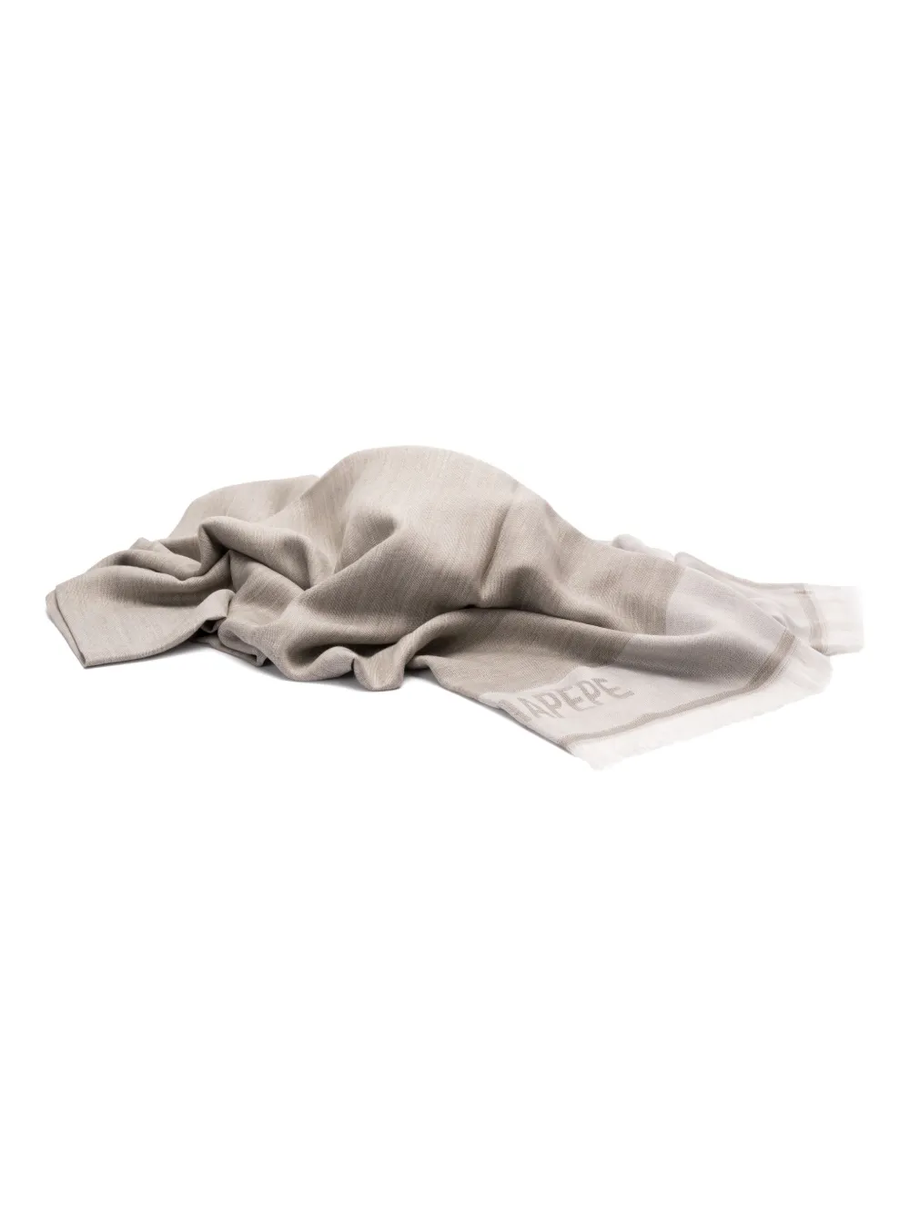 Patrizia Pepe Sjaal met logo-jacquard Groen