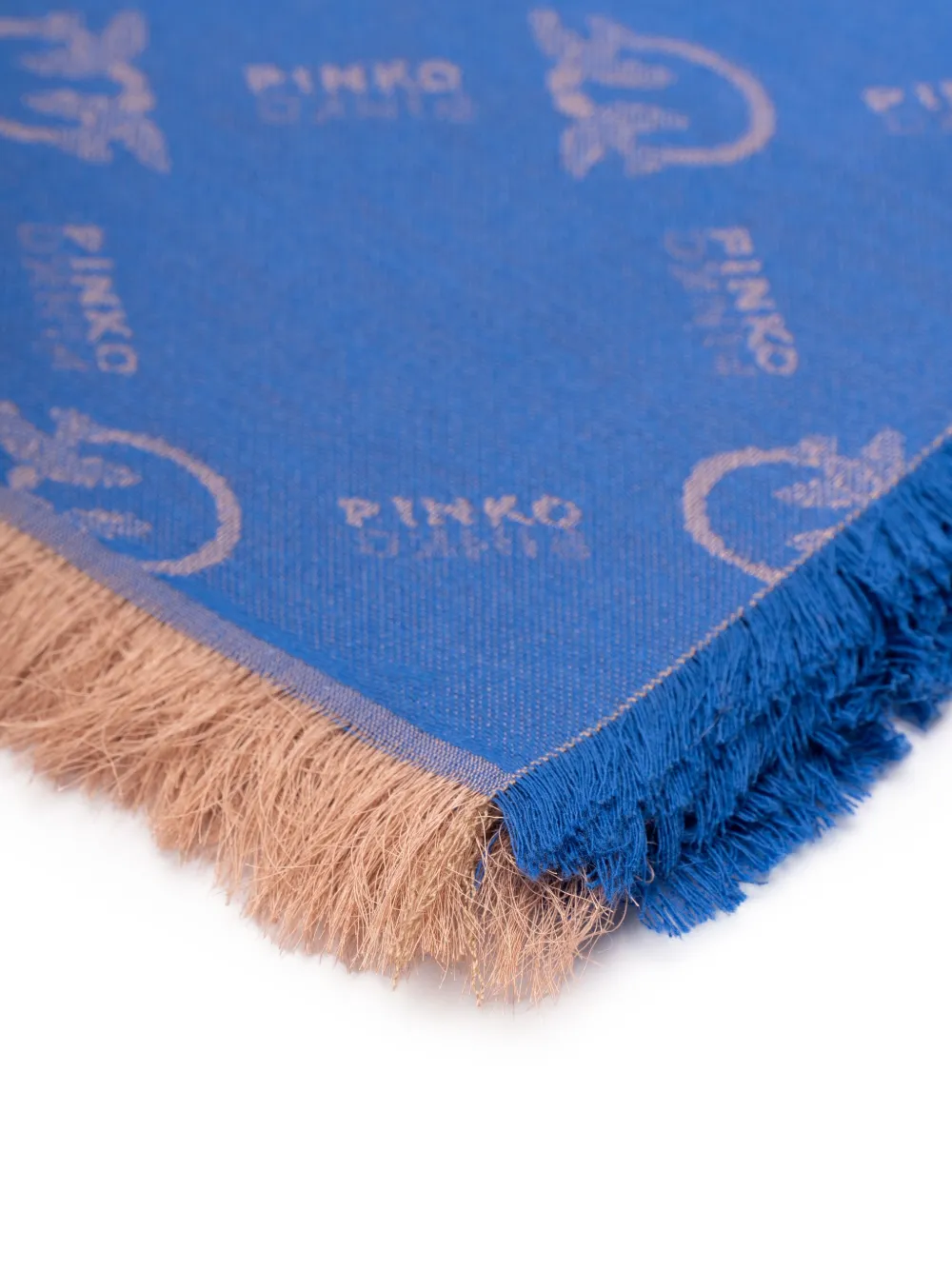 PINKO Sjaal met logo-jacquard - Blauw