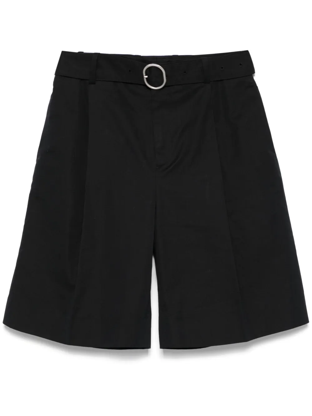 Jil Sander Katoenen popeline shorts Zwart