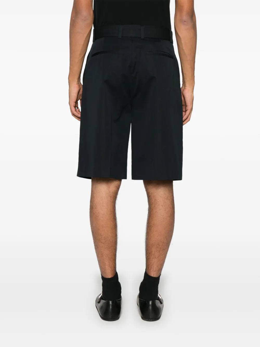 Jil Sander Katoenen popeline shorts Zwart