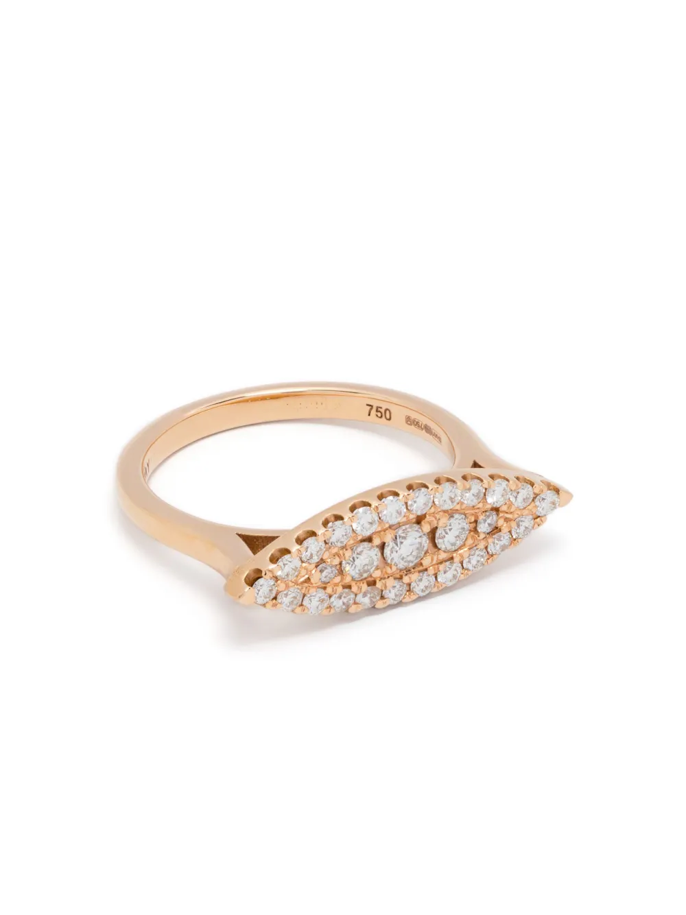 SHAY Anello in oro rosa 18kt con diamanti