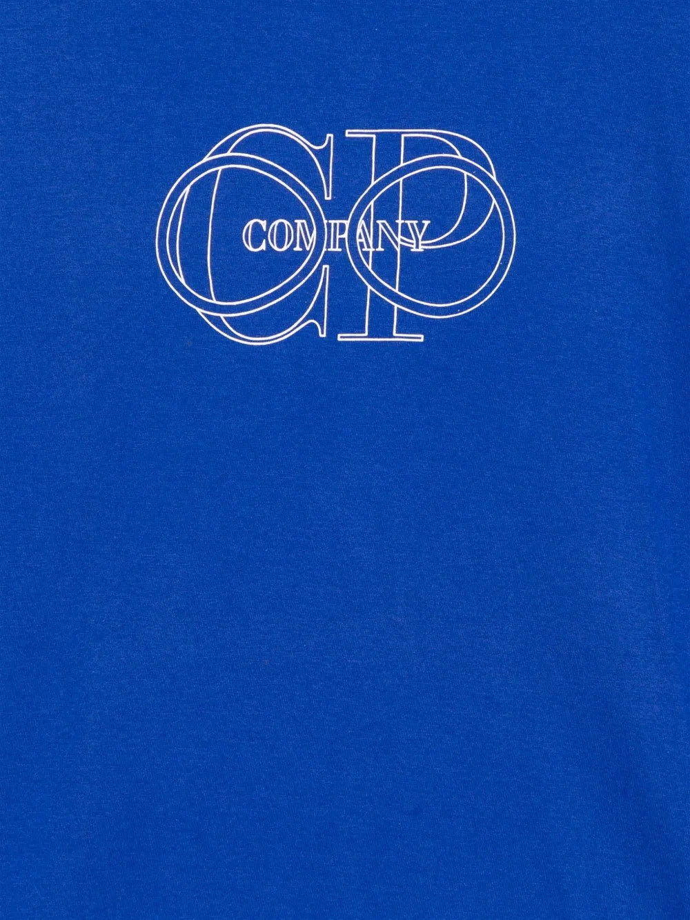 Shop C.p. Company Logo-printed T-shirt In Blue