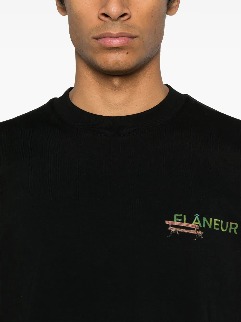FLÂNEUR Lanterns Of Love T-shirt met print Zwart