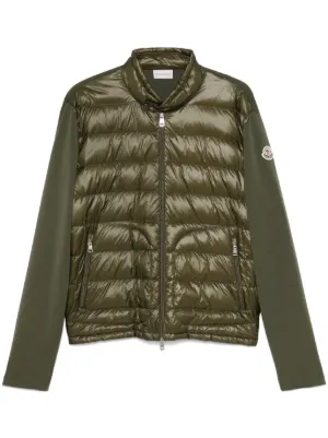 sacai グレー キルティングジャンパー Sacai シアリングカラー パデッドジャケット | グレー | FARFETCH JP