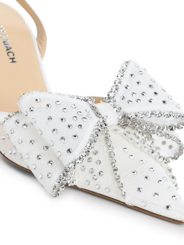 MACH & MACH 85mm Le Cadeau Pumps | White | FARFETCH