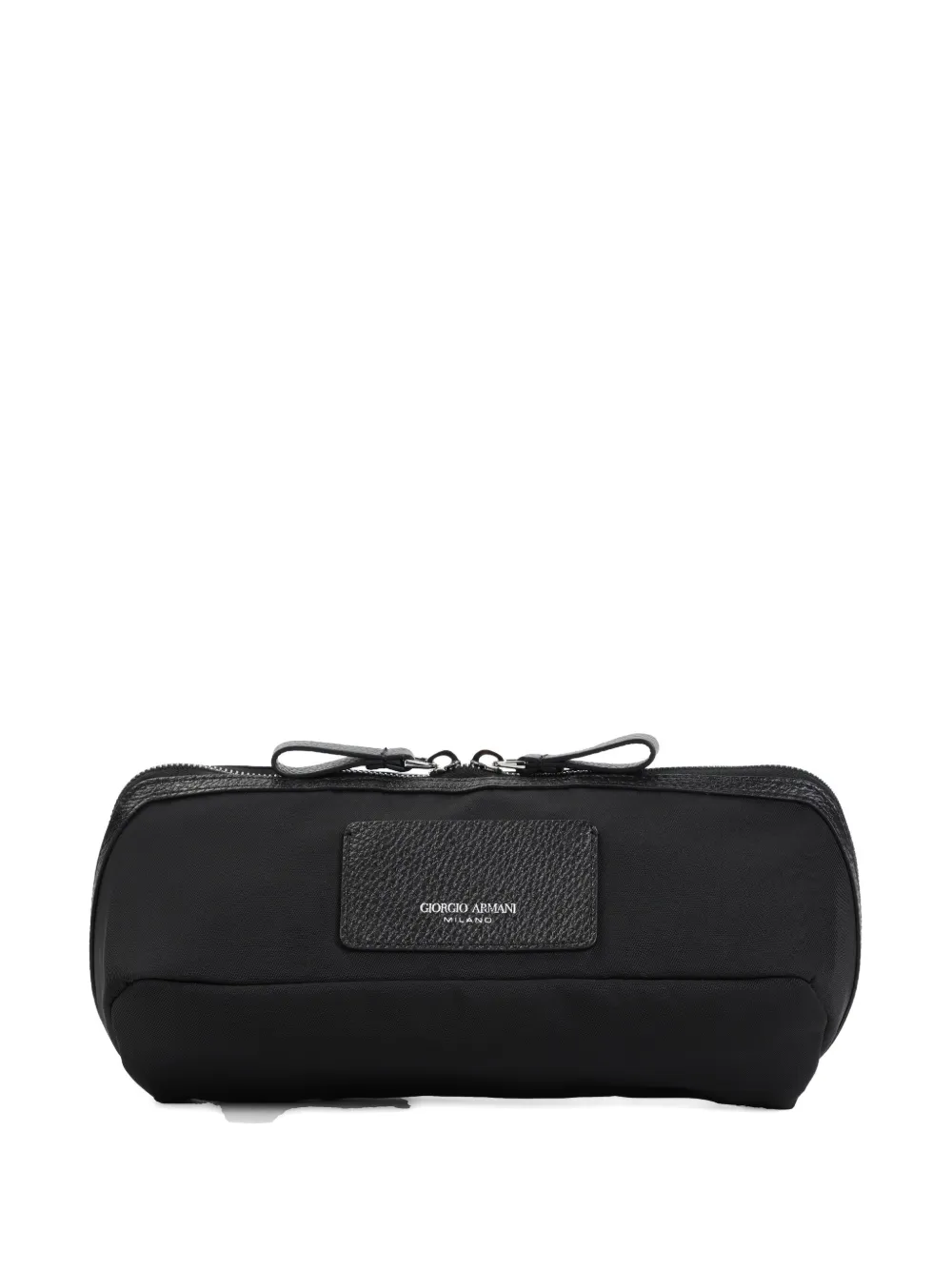 Giorgio Armani Logo-print Belt Bag In Black