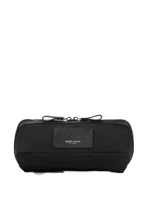 Giorgio Armani logo-print wash bag