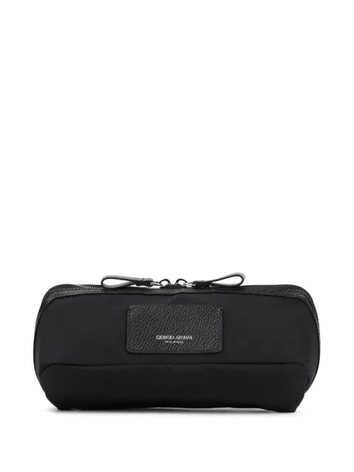 Trousse de toilette à logo imprimé - Giorgio Armani - Modalova