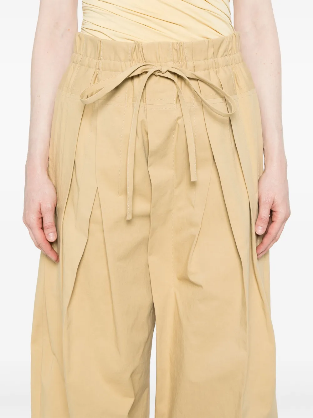 Jil Sander Katoenen broek Bruin