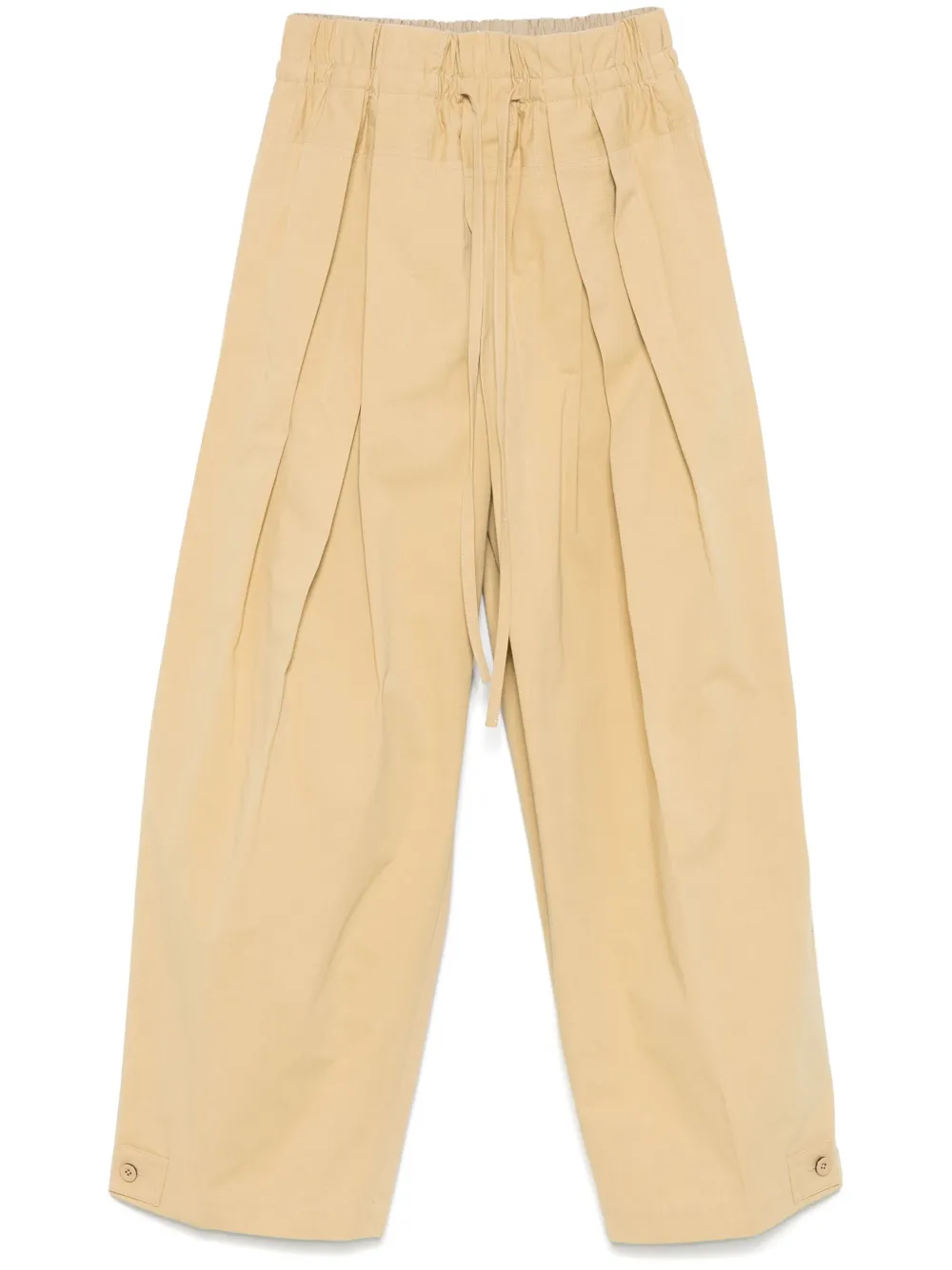Jil Sander Katoenen broek Bruin