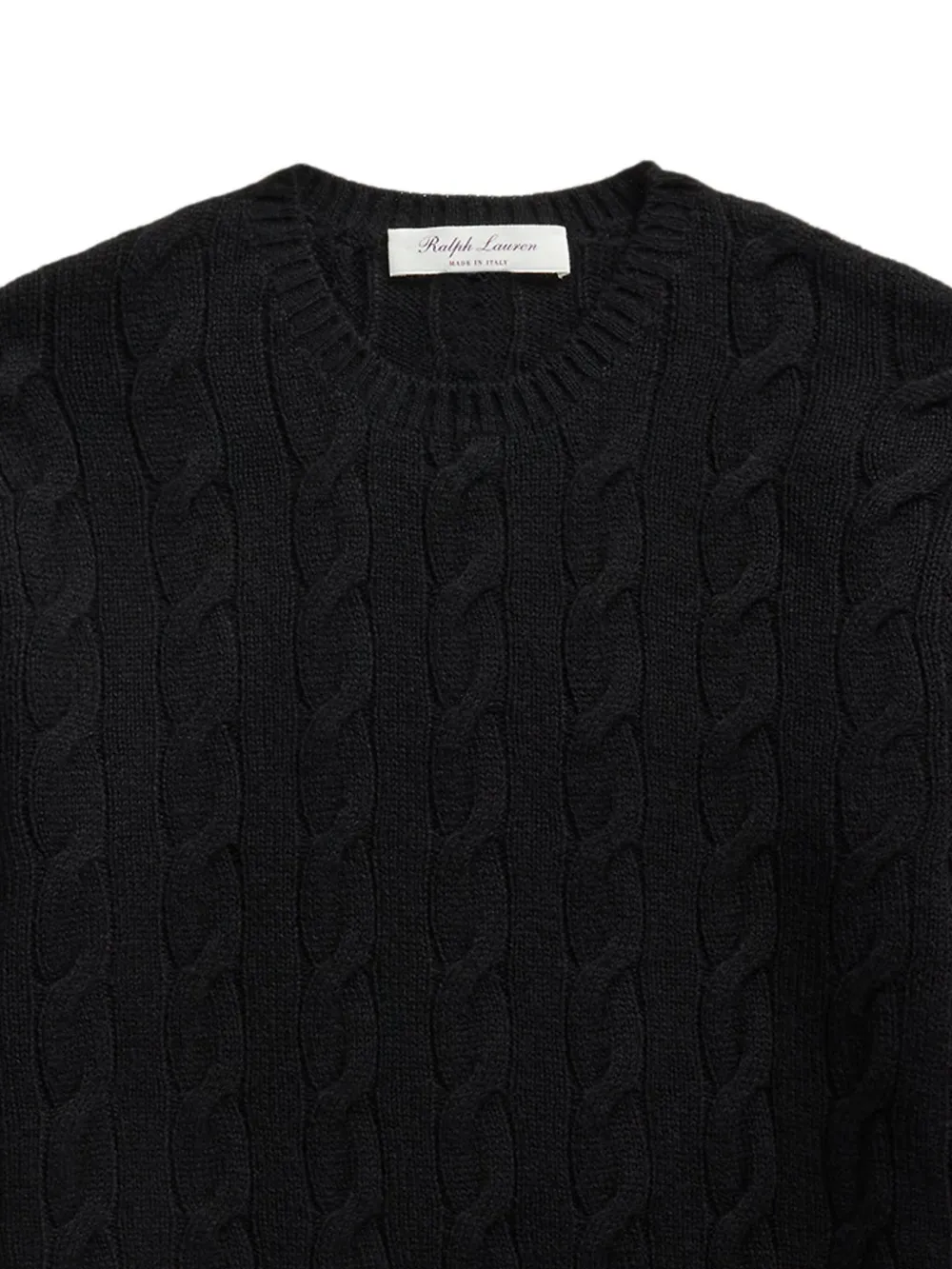 Ralph Lauren Purple Label Kasjmier trui - Zwart