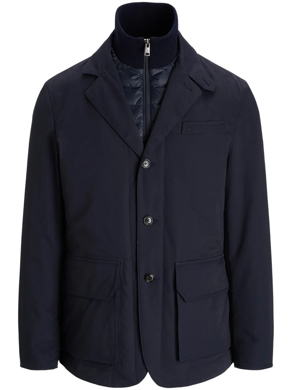 Ralph Lauren Purple Label Gelaagd jack Blauw