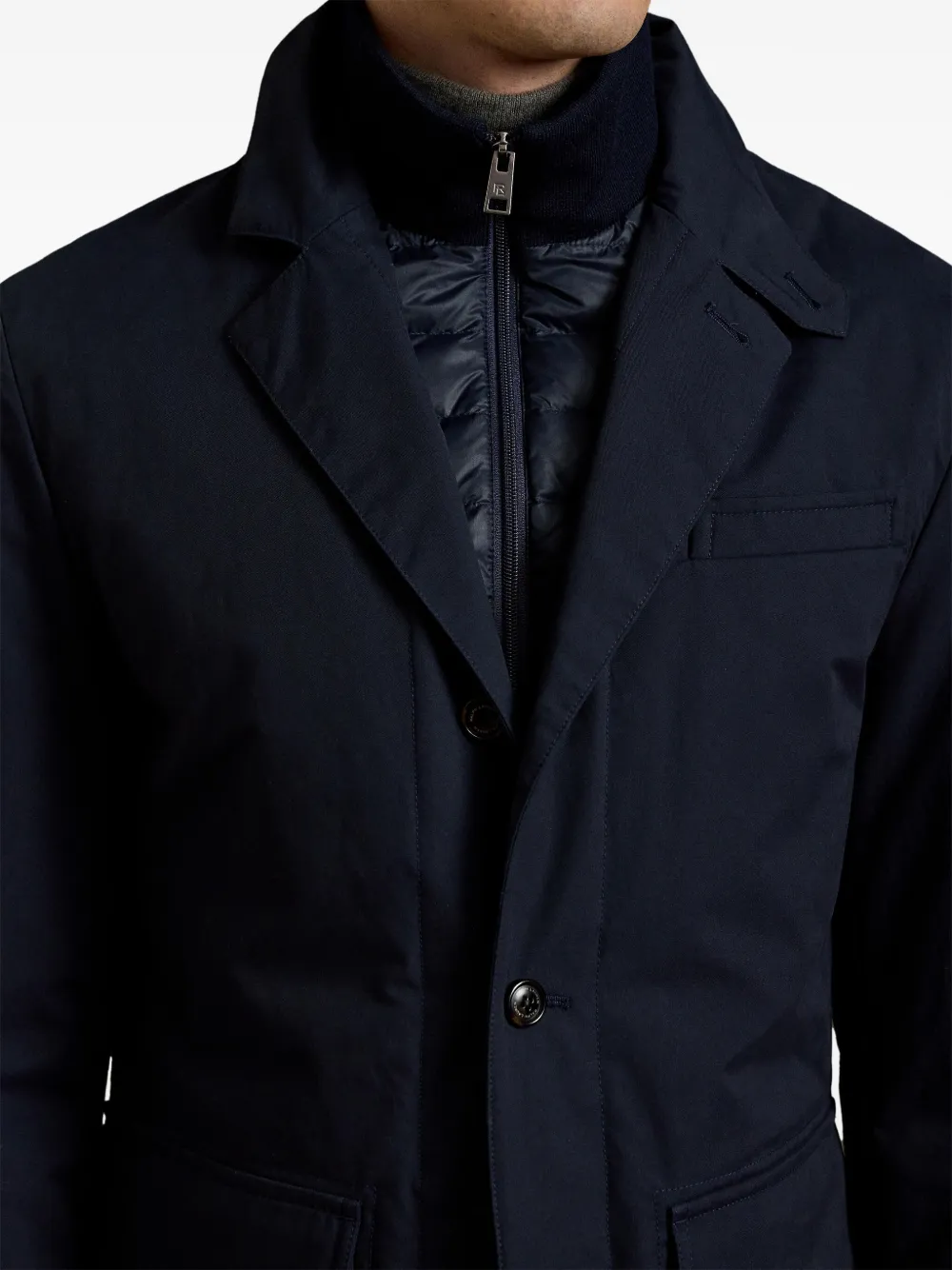 Ralph Lauren Purple Label Gelaagd jack Blauw