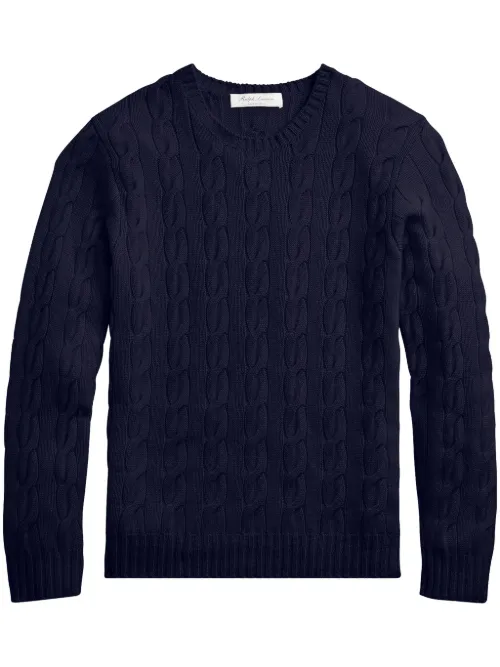 Pull en maille torsadée - Ralph Lauren Purple Label - Modalova