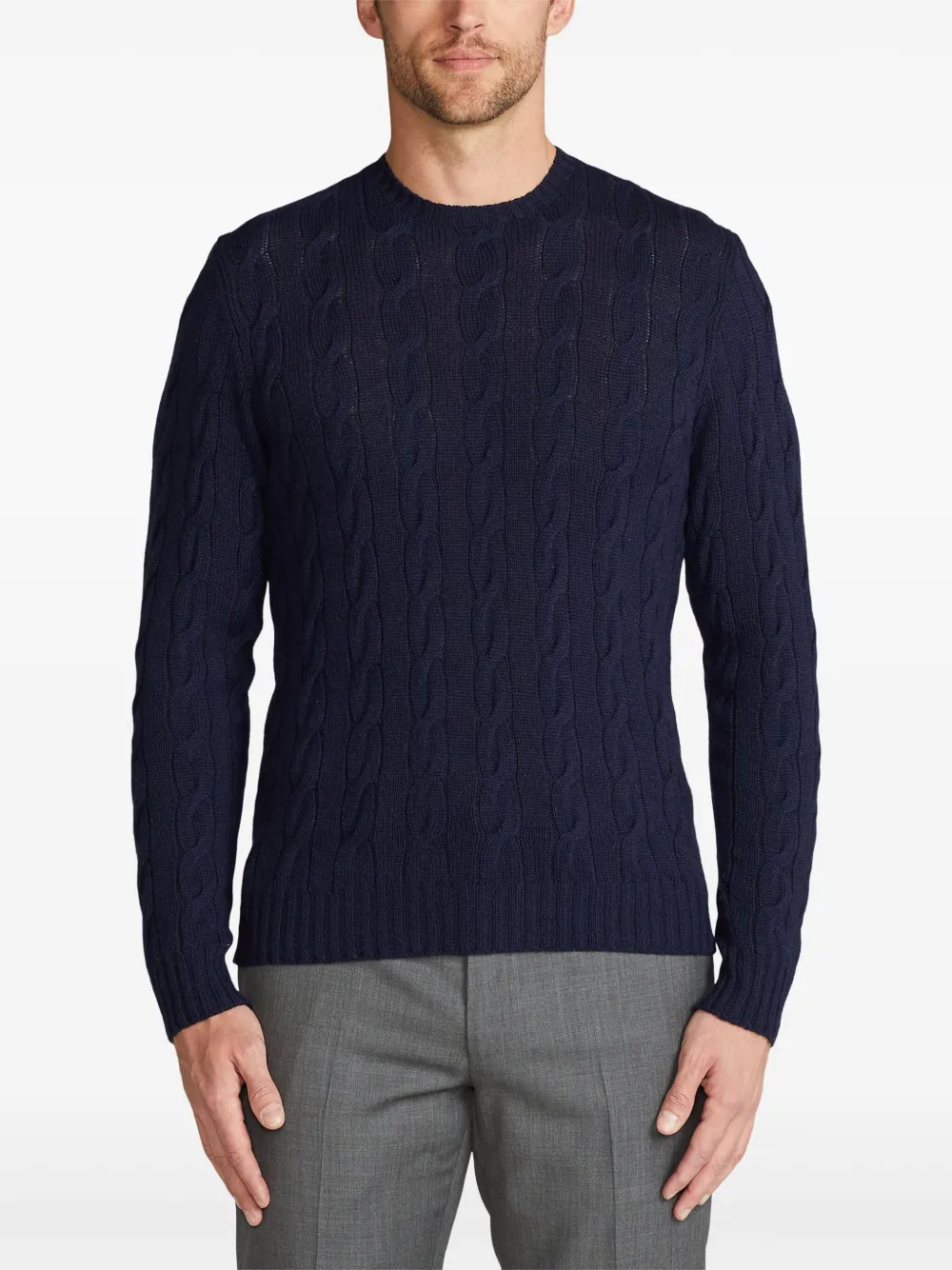 Ralph Lauren Purple Label Kasjmier sweater Blauw