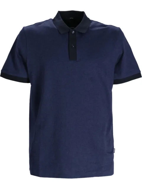 BOSS logo-tag polo shirt 