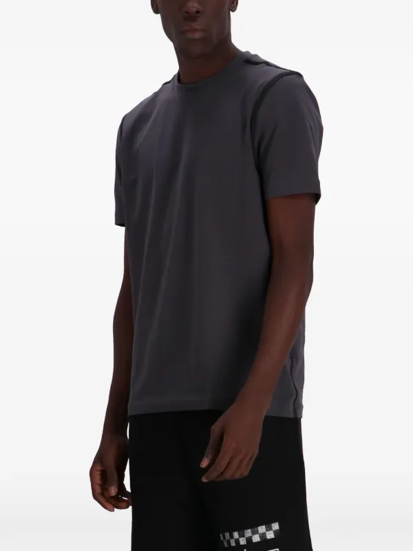 BOSS tape-detail T-shirt | Grey | FARFETCH