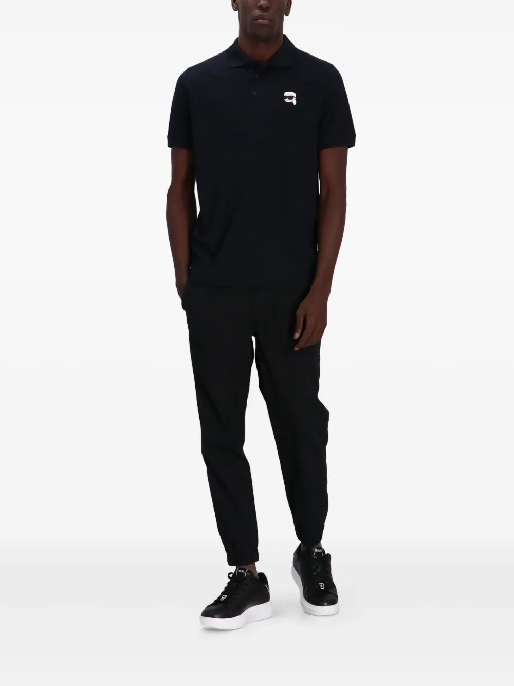 Karl Lagerfeld Ikonik Karl poloshirt - Zwart