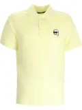 Karl Lagerfeld Ikonik Karl-appliqué polo shirt - Yellow