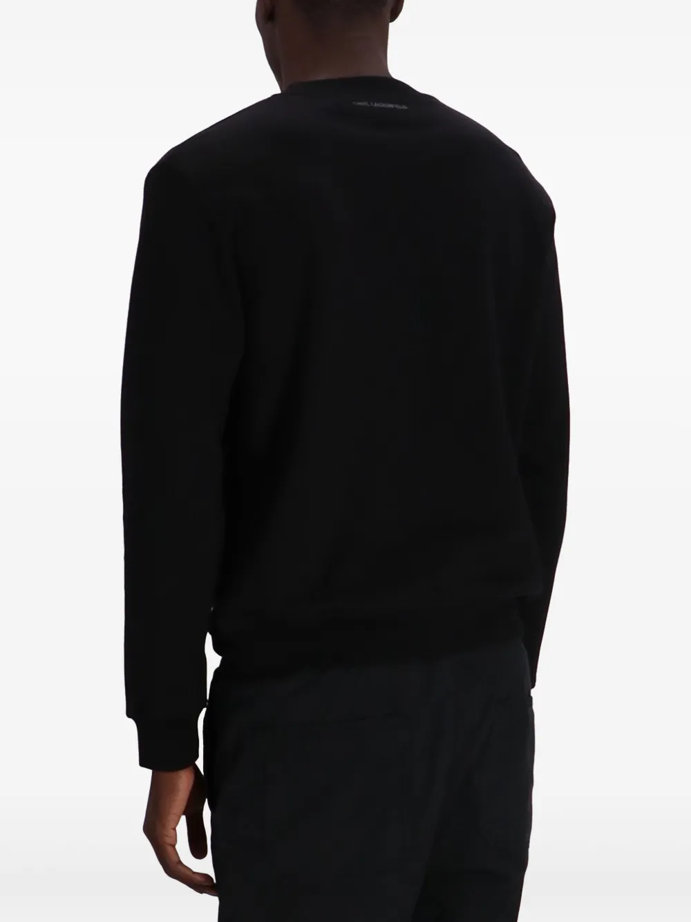 Karl Lagerfeld Sweater van katoenblend Zwart