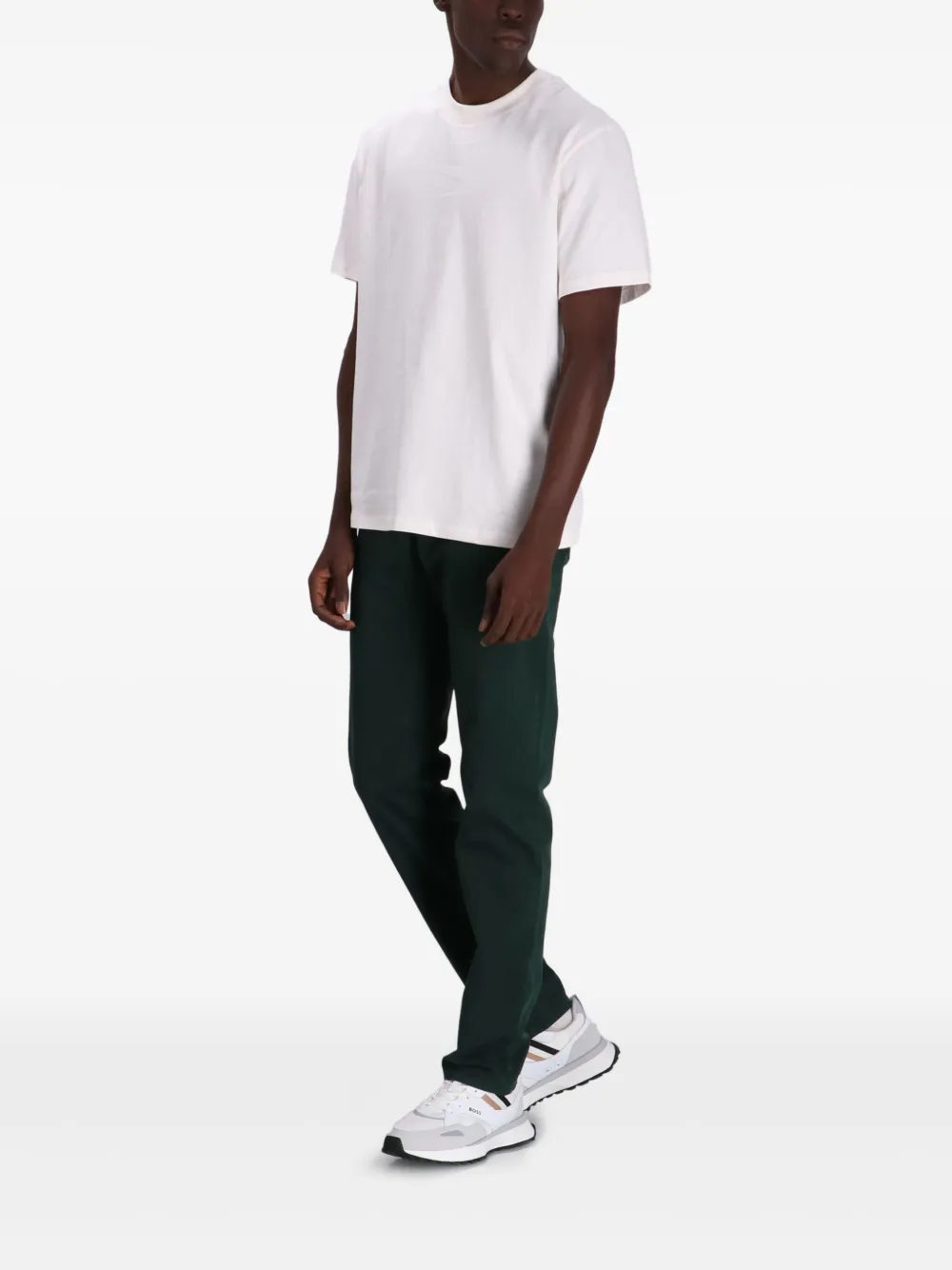 BOSS Straight broek - Groen