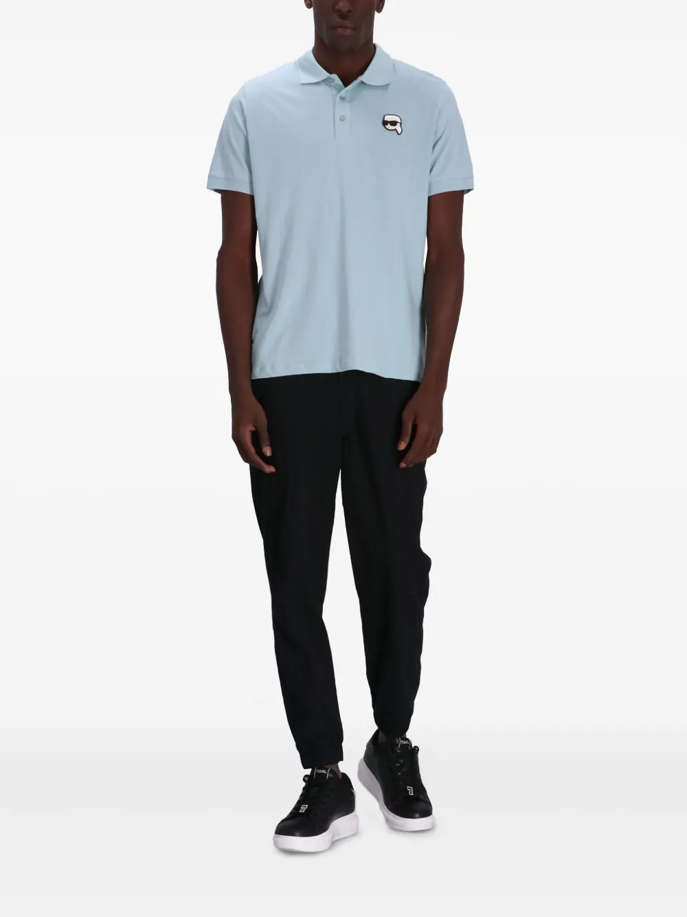 Karl Lagerfeld Ikonik Karl poloshirt - Blauw