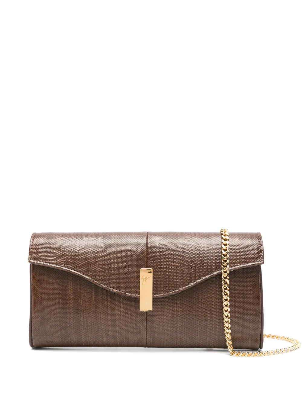 Giuseppe Zanotti Flutie clutch - Marrone