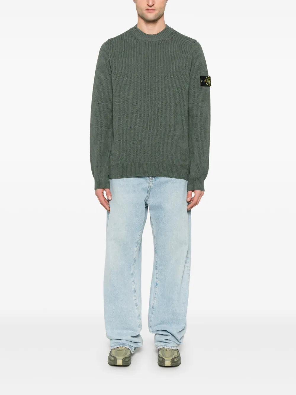 Stone Island Compass-badge sweater - Groen