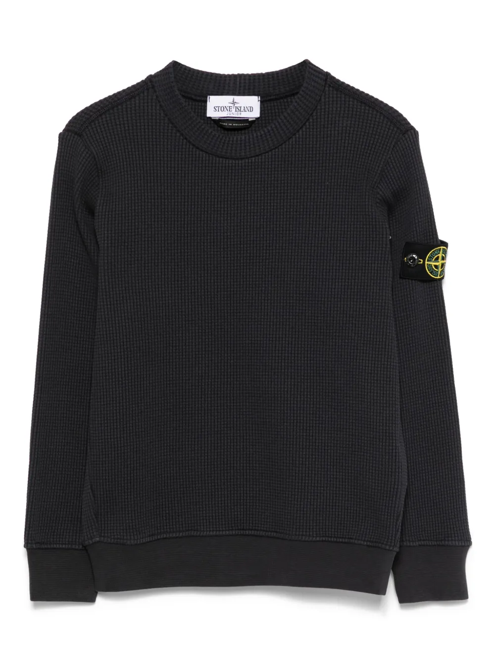 Stone Island Junior Sweater met Compass-logopatch Blauw