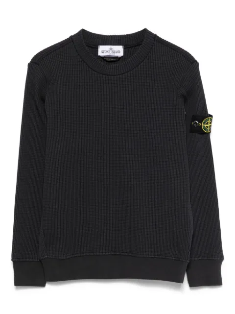 Stone Island Junior Sweatshirt mit Kompass-Patch