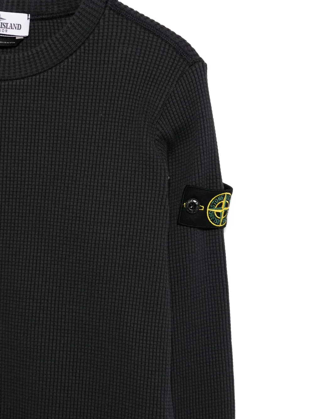 Stone Island Junior Sweater met Compass-logopatch Blauw