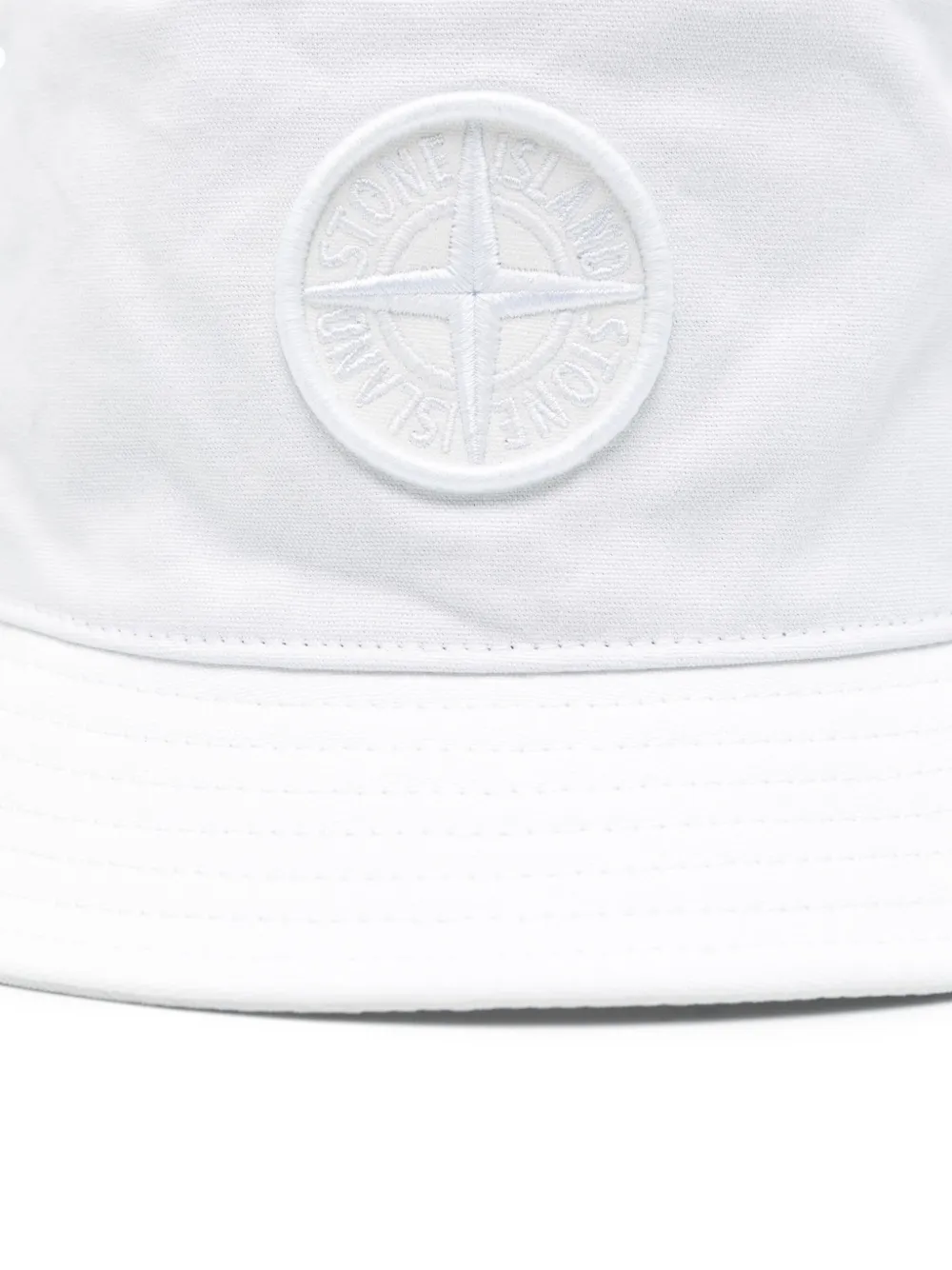 Stone Island Compass-motif bucket hat - Wit