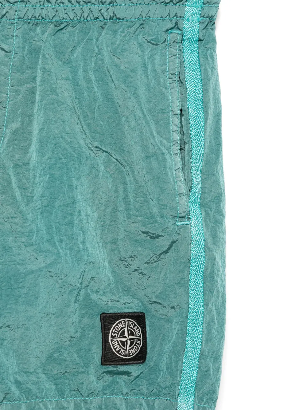 Stone Island Junior Zwembroek met print Groen
