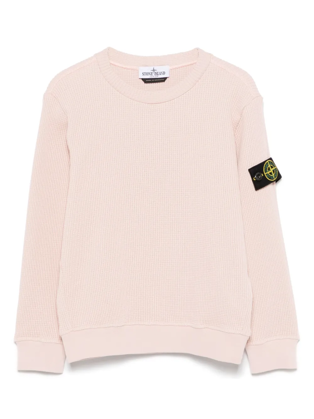 Stone Island Junior Sweater met Compass-logopatch Roze