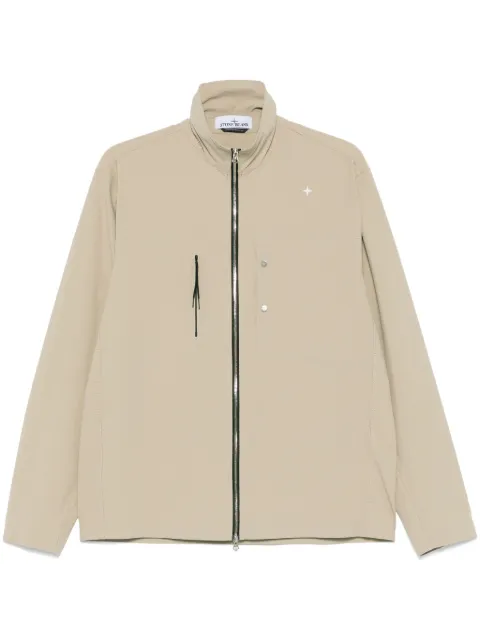 Stone Island logo-embroidered shirt