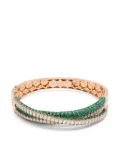 SHAY 18K rose gold emeralds bracelet - Pink