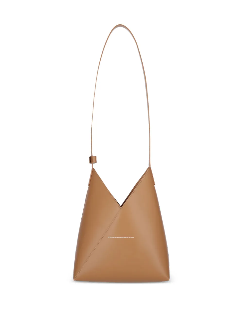 MM6 Maison Margiela Fortune Cookie leren schoudertas - Bruin