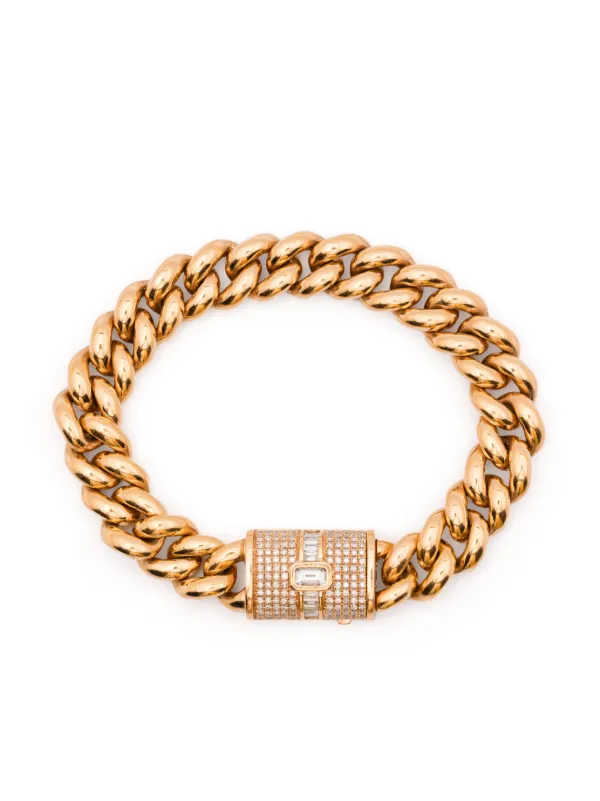 Shay 18K Rose Gold Diamonds Bracelet in Pink