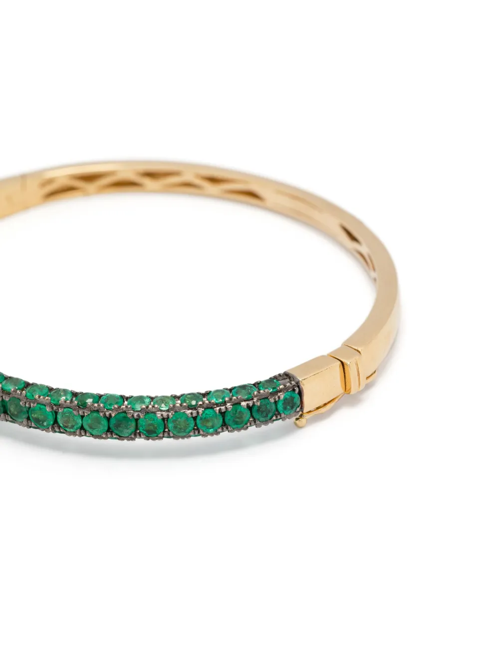 18k Yellow Gold Emerald Bracelet