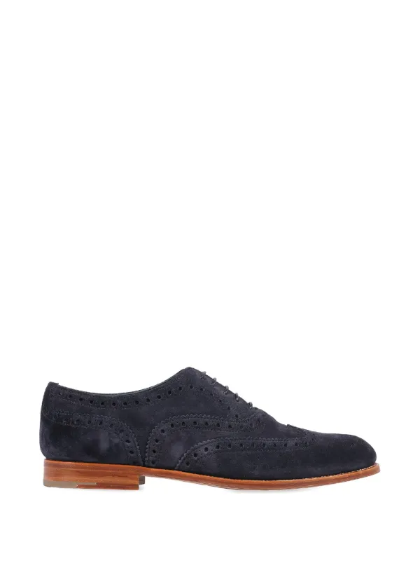 チャーチ ブルースェード Church's Suede lace-up Shoes | ブルー | FARFETCH JP