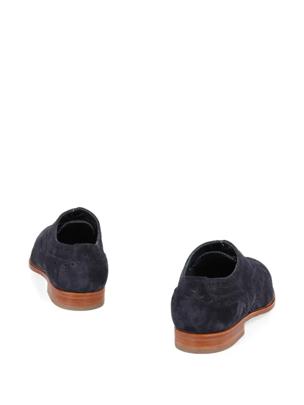 church's ネイビー スエード レースアップシューズ Church's レースアップ スエードシューズ | ブルー | FARFETCH JP