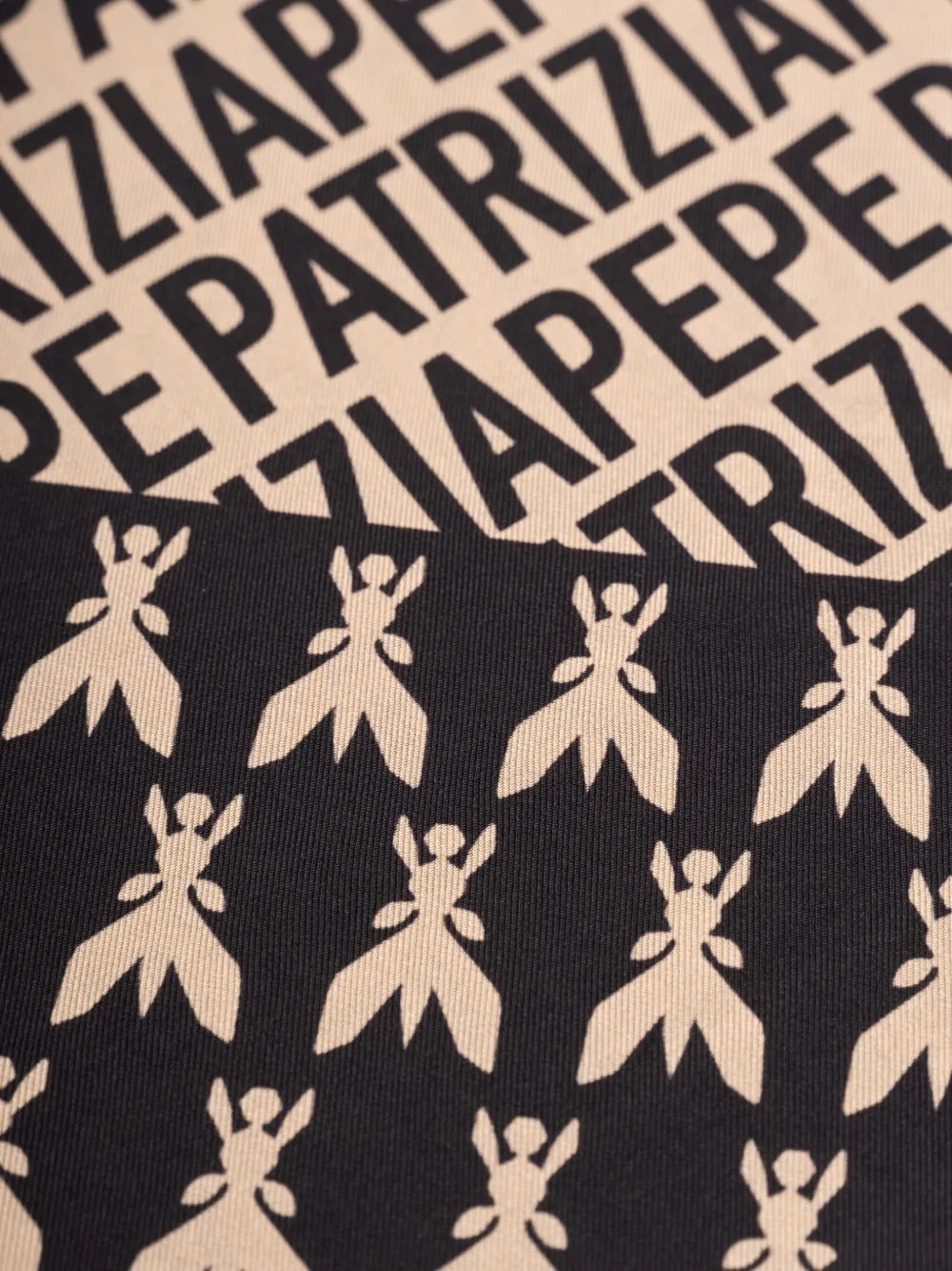 patriziapepe Patrizia Pepe Sjaal met logoprint - Zwart