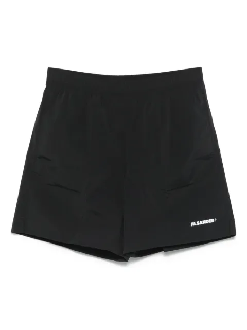 Jil Sander shorts de playa con logo estampado