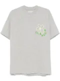 FLÂNEUR Blossom-print T-shirt - Grey