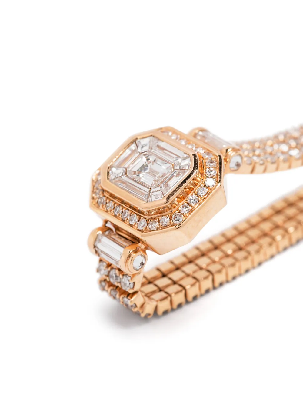 Shay 18k Rose Gold Diamond Ring In Pink