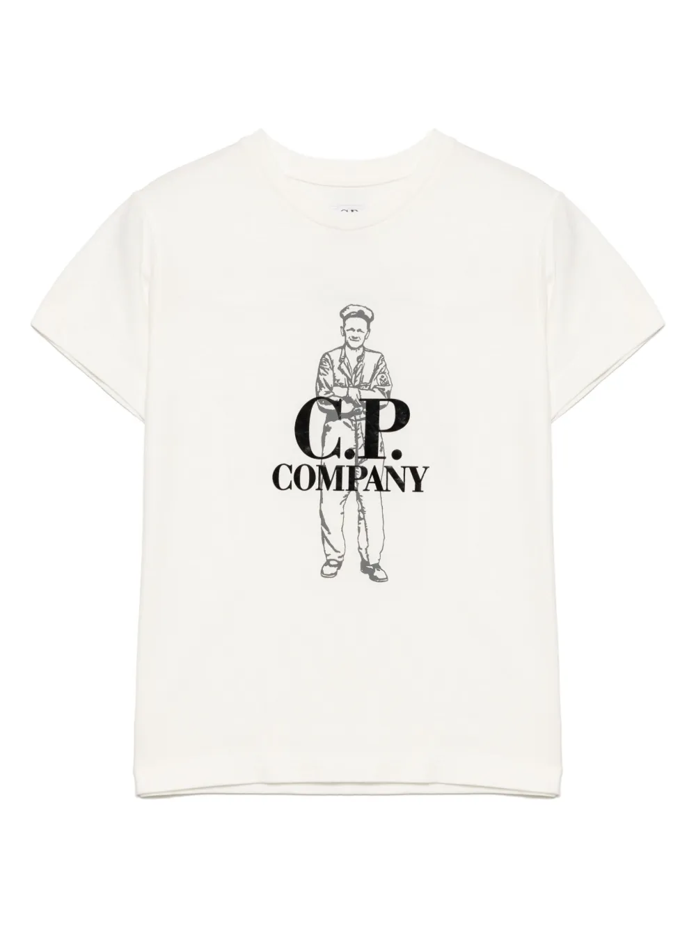 C.P. Company Kids T-shirt met grafische print Wit