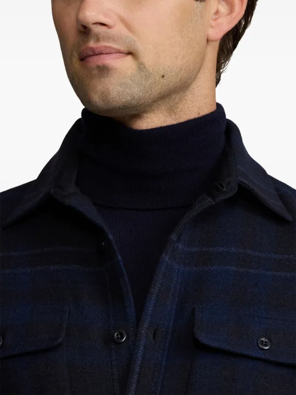 【Mサイズ】Ralph Lauren purple label チェックシャツ Ralph Lauren Purple Label Tartan Linen Shirt 790934075001