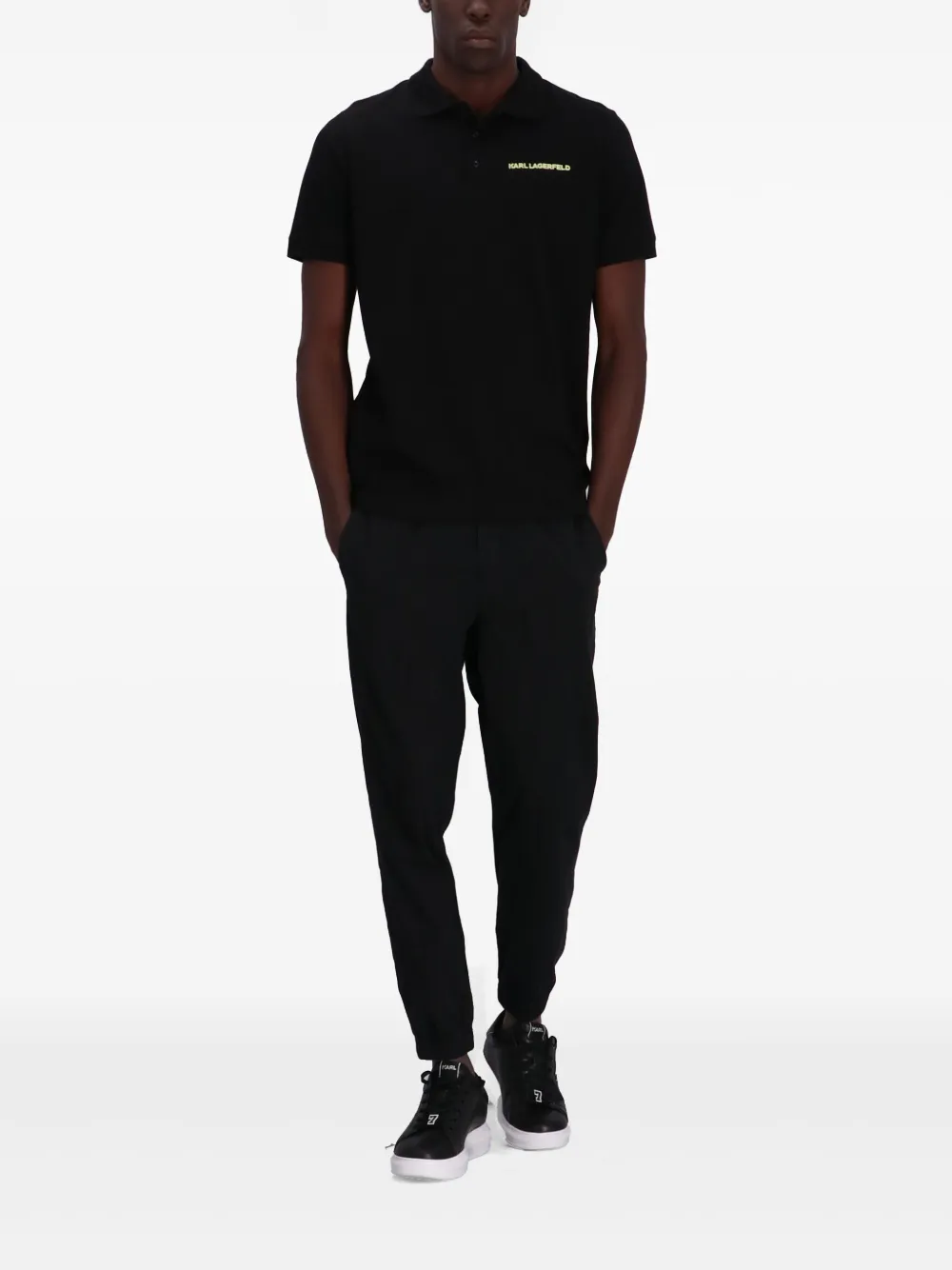 Karl Lagerfeld Ikonik Karl poloshirt - Zwart