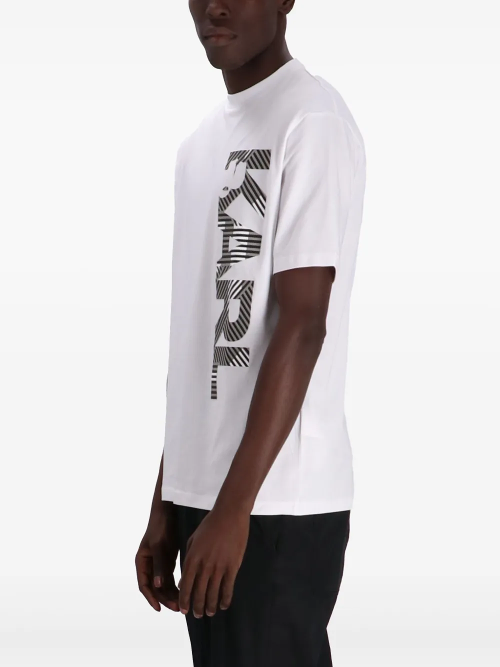 Karl Lagerfeld T-shirt met logoprint 10 WHITE